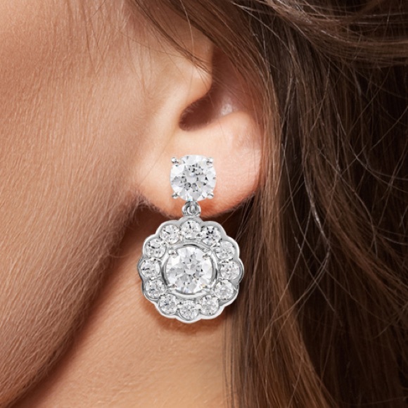 SWAROVSKI Zirconia Dangle Earrings - Picture 3 of 5